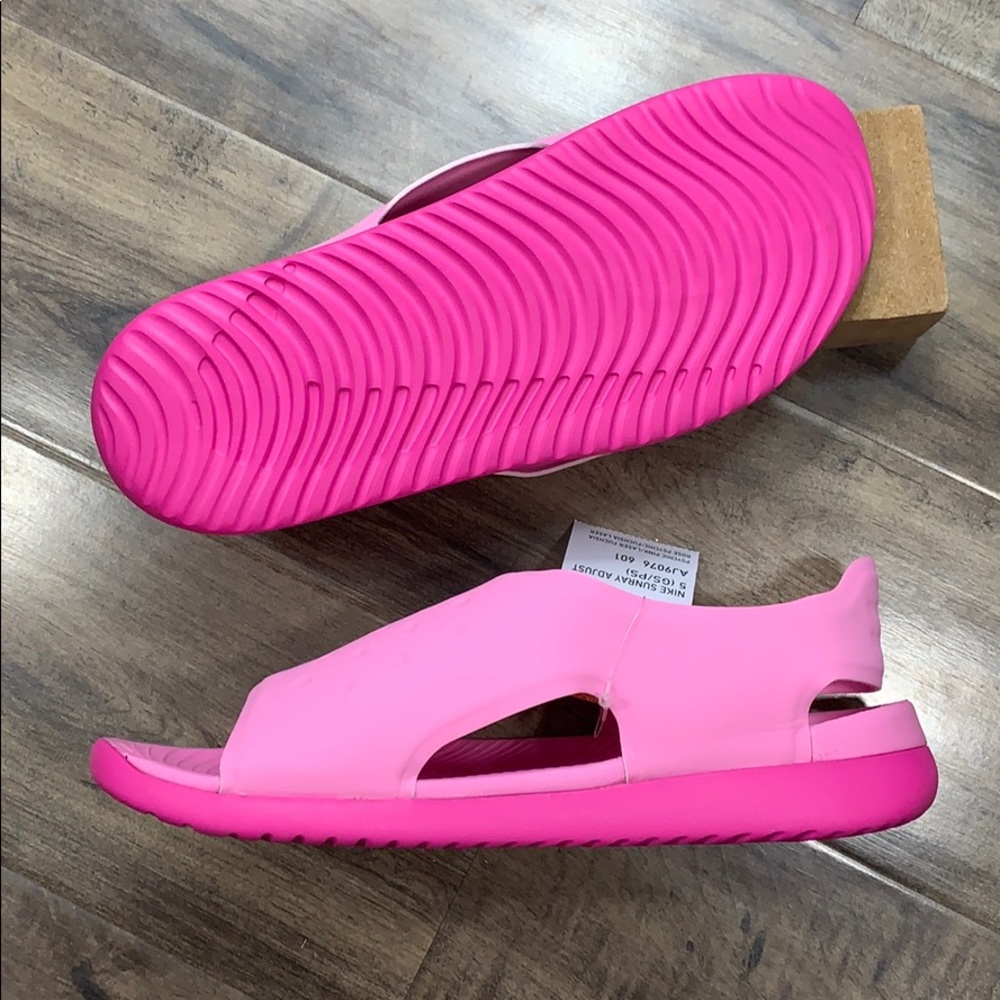 NIKE SUNRAY ADJUST 5 (GS/PS) Psychic Pink/Laser - Picture 6 of 16
